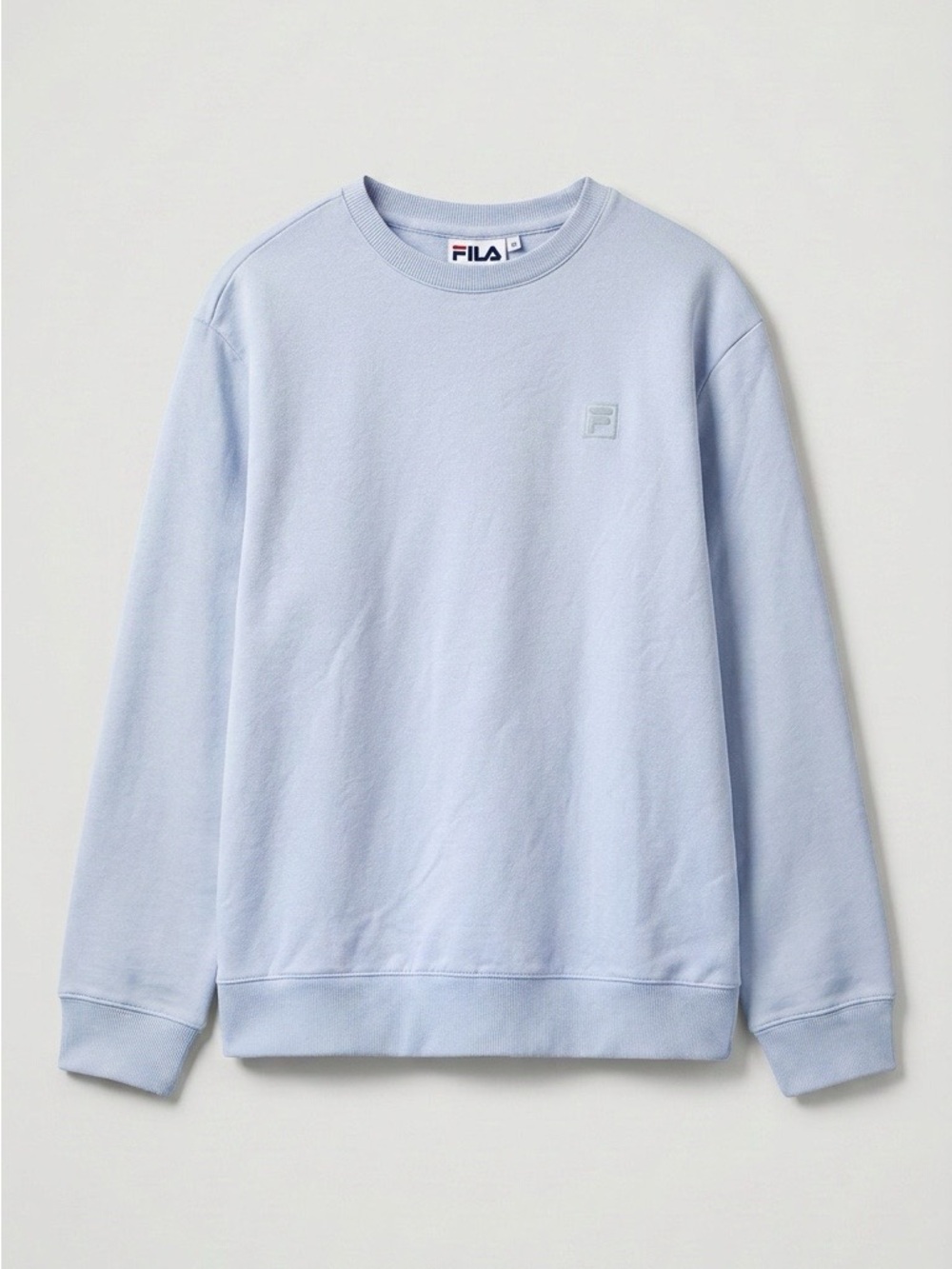 Blue Fog Fila French Cotton Terry Pullover Sweatshirt with Pockets EUC Large